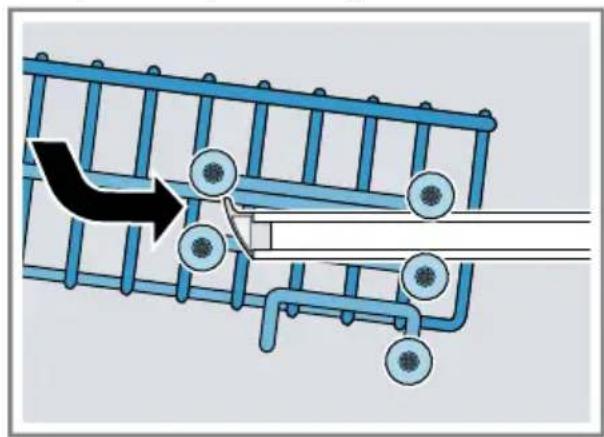 CONSTRUCTA CG5US02ITD - Oberen Geschirrkorb mit Rollen- paaren einstellen - 2