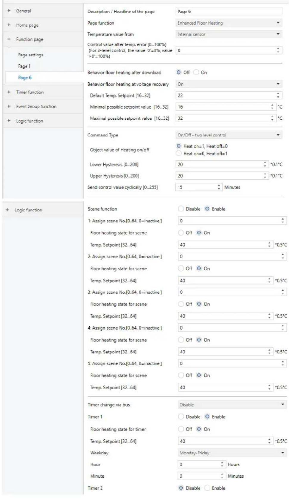 SIEMENS Touch Control TC5 - Parameter - 1