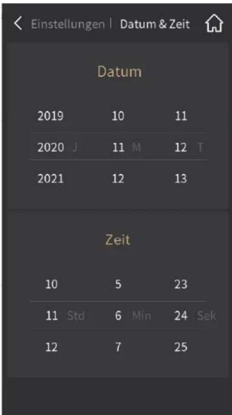SIEMENS Touch Control TC5 - Seiten für Datum und Uhrzeit und Systeminformationen - 1