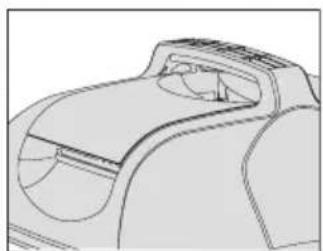 Technical line drawing of a car front bumper with no visible text or symbols