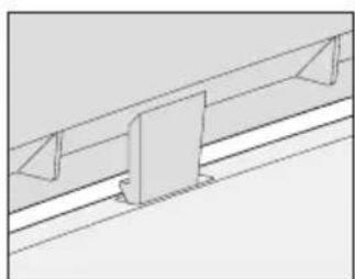 Pure technical line drawing of a structural beam or support structure without any text, numbers, or symbols