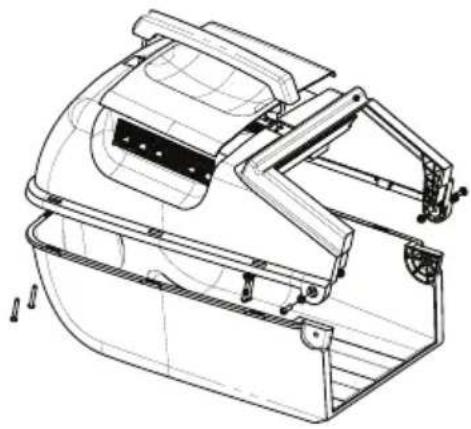 Technical line drawing of a mechanical device with no visible text or symbols