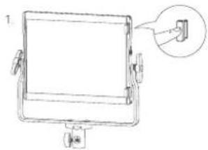 GODOX Bi LP1200R - Abschirmklappe einbauen - 1