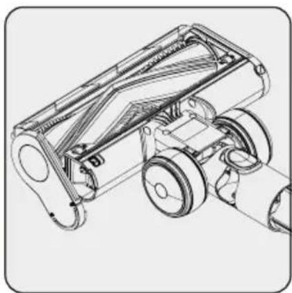 GRUNDIG VCP 9431 PRO - Cleaning of the extra carpet brush - 4