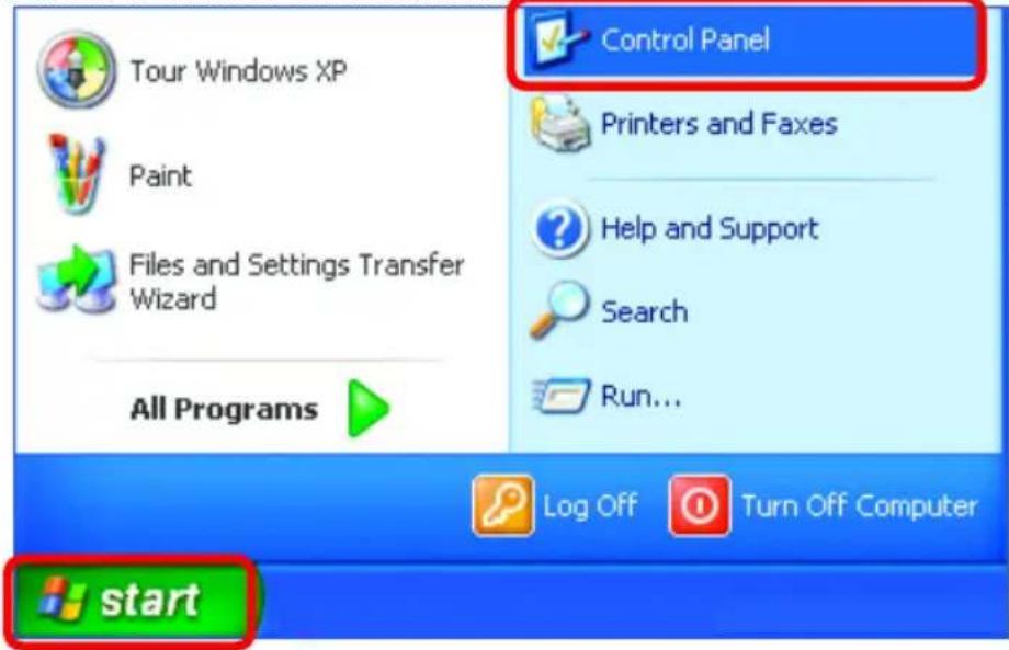 Tour Windows XP Paint Files and Settings Transfer Wizard All Programs Control Panel Printers and Faxes Help and Support Search Run... Start Log Off Turn Off Computer