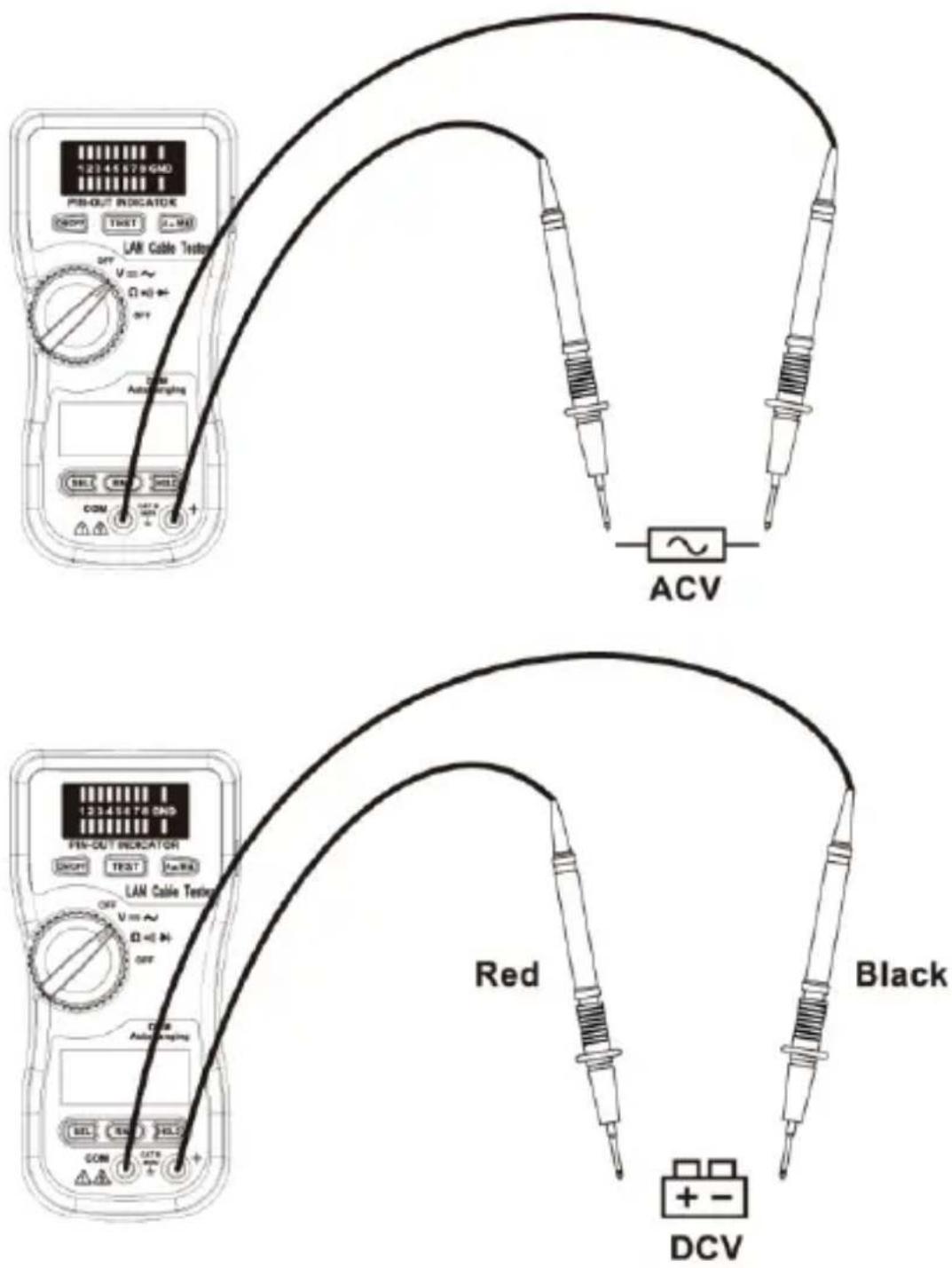 PCE Instruments LT 15 - Voltage measurement - 1