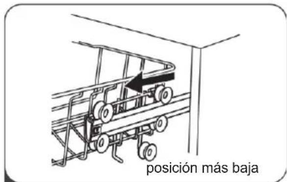 posición más baja