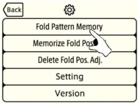 MBM 408A - 5-7-3 : Deletion of fold pattern memory - 2