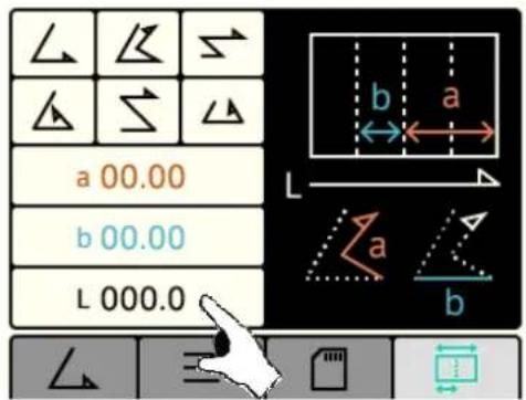 a 00.00 b 00.00 L 000.0