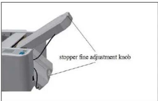 stopper fine adjustment knob