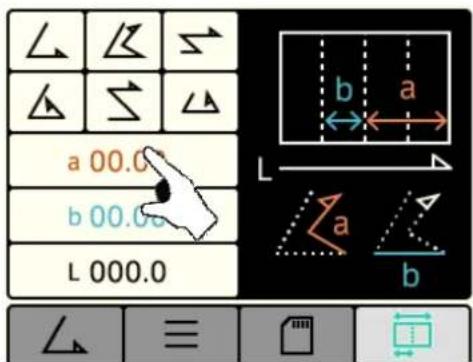 a 00.0 b 00.0 L 000.0