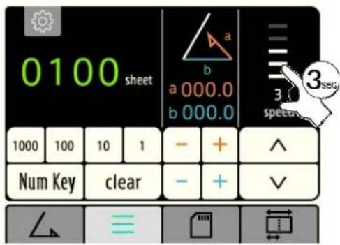0100 sheet a 000.0 b 000.0 3 sec 1000 100 10 1 - + ^ Num Key clear - + ✓
