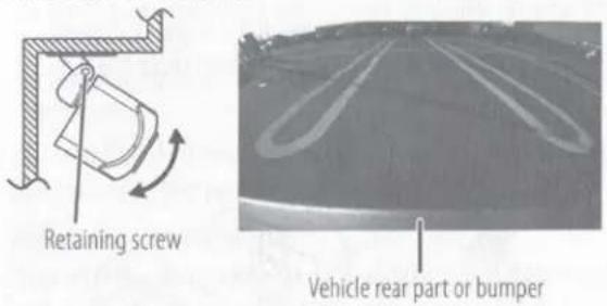 Retaining screw Vehicle rear part or bumper