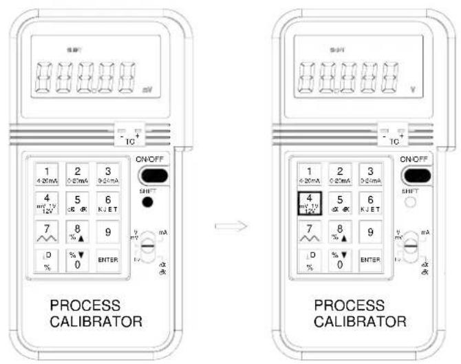 Process CALIBRATOR ON/OFF 1 2 3 4 5 6 4 5 6 mV 1V 12V 0K KJET 7 8 9 D % ▲ % 0 ENTER ON/OFF 1 2 3 4 5 6 4 5 6 4 5 6 4 5 6 7 8 9 D % ▲ % 0 ENTER ON/OFF 1 2 3 4 5 6 4 5 6 4 5 6 7 8 9 D % ▲ % 0 ENTER