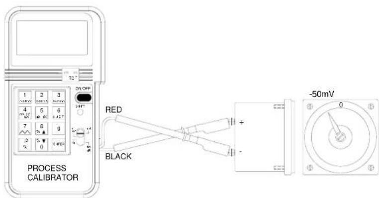 ON/OFF 1 2 3 4 5 6 7 8 9 3 0 0 PROCESS CALIBRATOR RED BLACK -50mV 0
