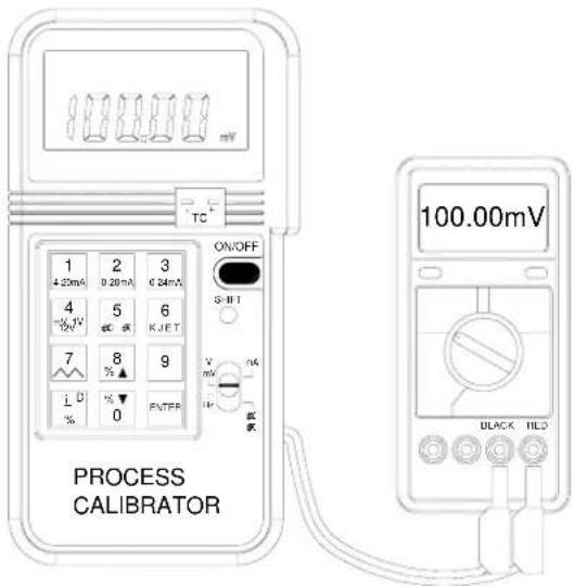 mV TC 1 2 3 4.25mA 0.20mA 0.24mA 4 5 6 10V 10V 10V 7 8 9 i U % ▼ P/TPR % ▼ ON/OFF S-III-T V mV 10V 10V 100.00mV BLACK TLD PROCESS CALIBRATOR