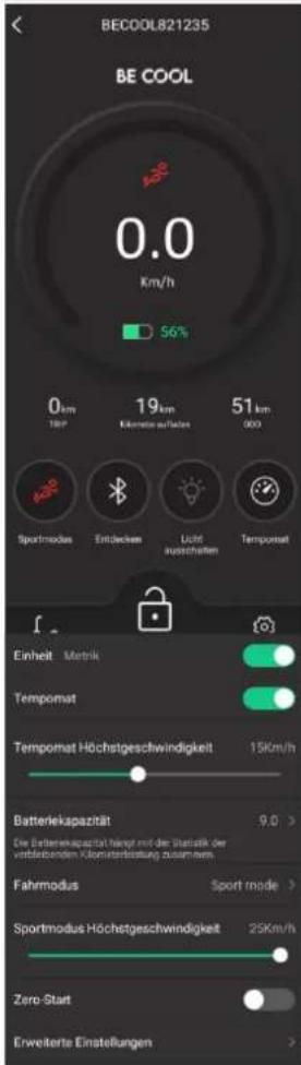 Be Cool eSC-Hi20 - use of the app - 17