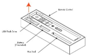 Remote Control USB Flash Screw Battery (If non-octed) Heat Tool