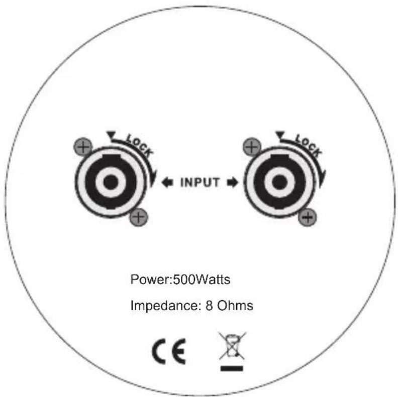 Power:500Watts Impedance: 8 Ohms CE