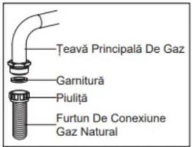 Teavă Principală De Gaz Garnitură Piuliță Furtun De Conexiune Gaz Natural