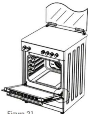 Heinner HFSC-S50LITGSL - Installation of the oven door - 1