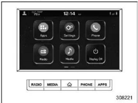 12:14 75 F Apps Settings Phone Radio Media Display Off RADIO MEDIA INT PHONE APPS 308221