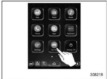 Play Audio Radio Phone App MyButton Settings Car Window Display Off 308218