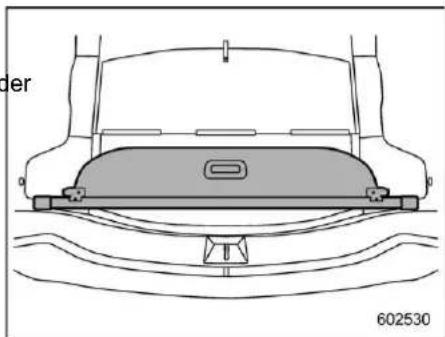 SUBARU Impreza Wagon (1995) - ■ Stowage of the Cargo Area Cover - 2