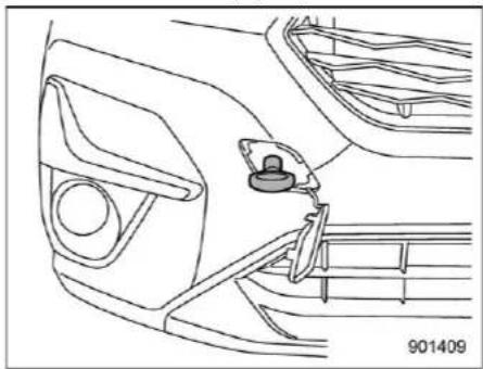SUBARU Impreza Wagon (1995) - Front towing hook: - 2