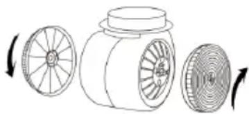 KKT Kolbe PLUS430 - Disassembling and reinserting the activated carbon filter - 3