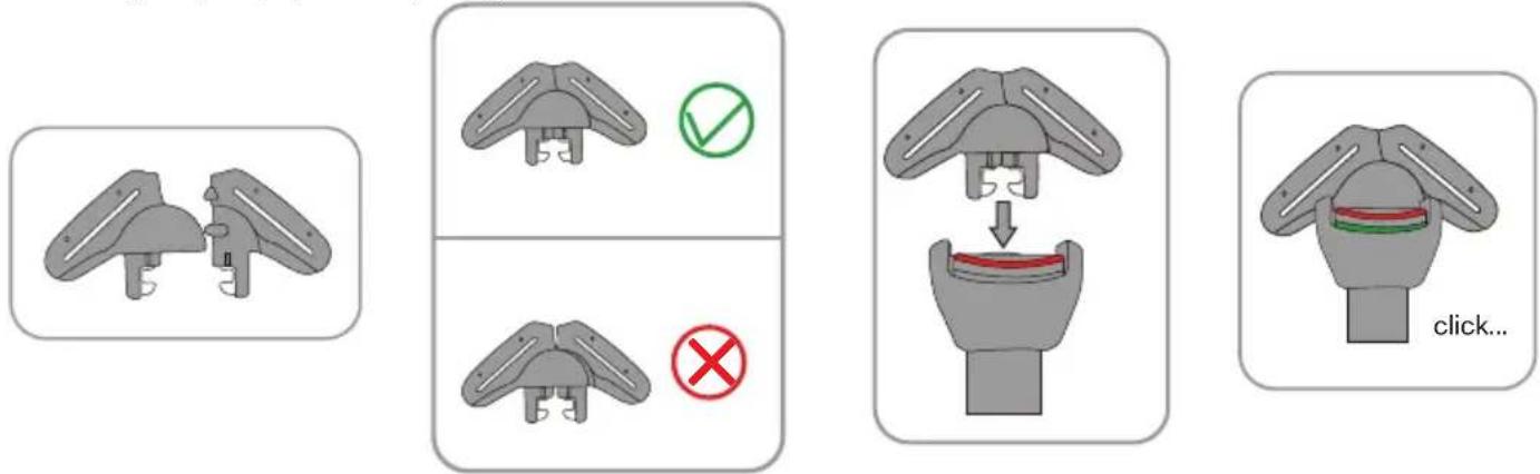 Caretero Azure I-Size - Regulacja zapięcia / Adjusting buckle / Einstellen des Verschlusses - 1