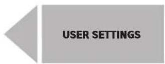 USER SETTINGS