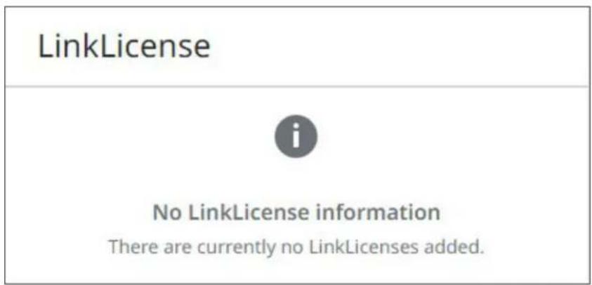 LinkLicense No LinkLicense information There are currently no LinkLicenses added.