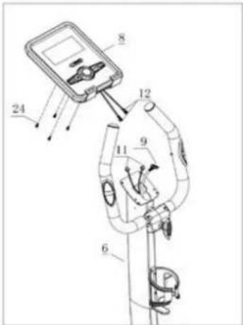 Technical diagram of a medical or laboratory device with numbered components, likely for identification or assembly reference.