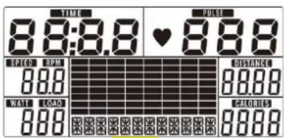 TIME 8:8:8.8 ♥ 8:8.8 SPEED TIME 80.0 WALL LOAD 80.0 PULSE 80.0 WHIPLES 80.0
