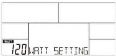 WATT 120 WATT SETTING