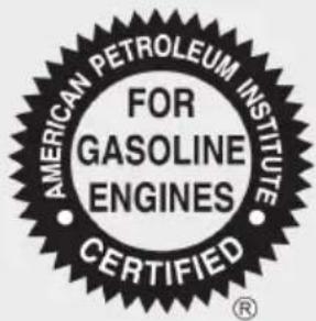 AMERICAN PETROLEUM INSTITUTE FOR GASOLINE ENGINES CERTIFIED®