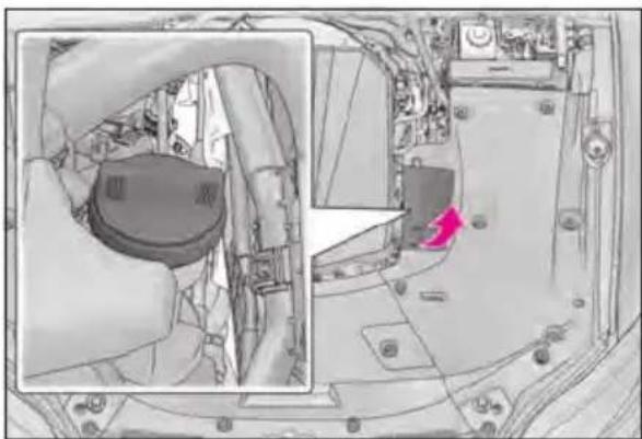 LEXUS LS 500h (2025) - Checking the engine oil - 3