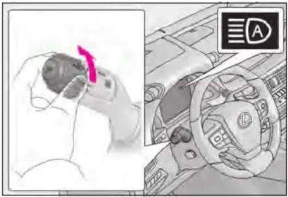 LEXUS LS 500h (2025) - Activating the Automatic High Beam - 2