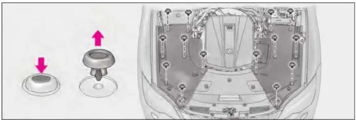 LEXUS LS 500h (2025) - Engine compartment cover - 1