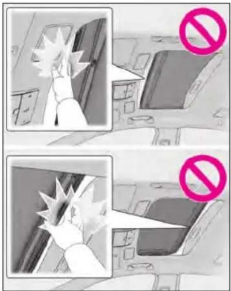 Two-panel comic strip showing a hand holding a fan with a fan blade, and another hand holding a fan with a spiky object, both marked with a 'no' symbol.