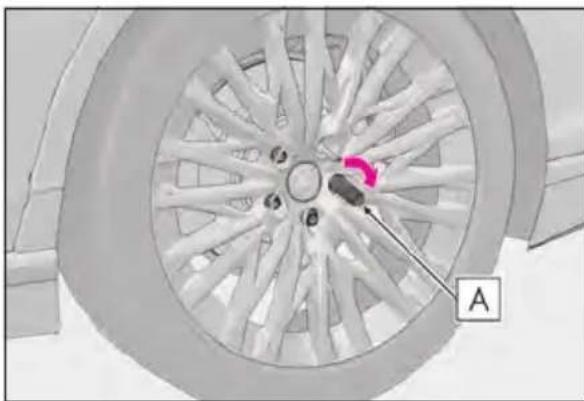 LEXUS LS 500h (2025) - Installing the tire - 3