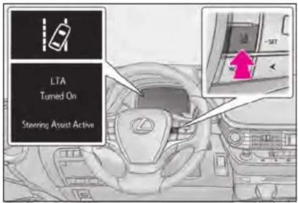 LTA Tumied On Steering Assist Active