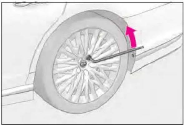 LEXUS LS 500h (2025) - Removing a tire - 2