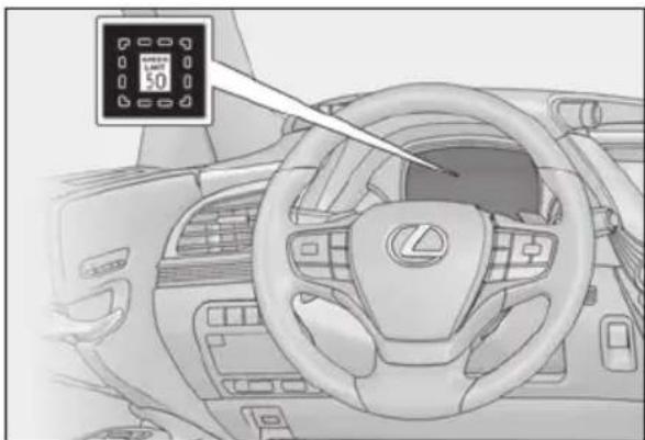 LEXUS LS 500h (2025) - Indication on the multi-information display - 2