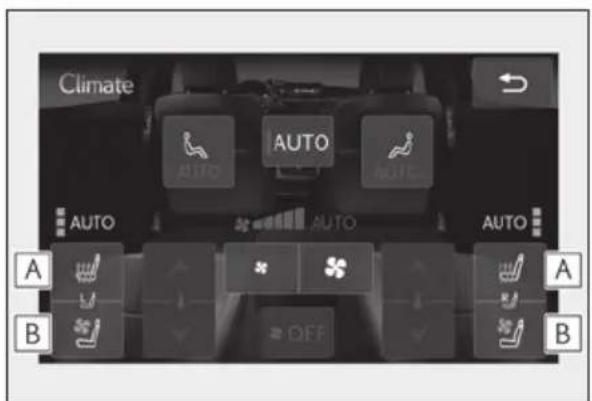Climate AUTO AUTO AUTO AUTO A B A B OFF