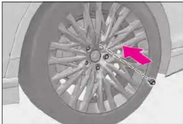 LEXUS LS 500h (2025) - Installing the tire - 4