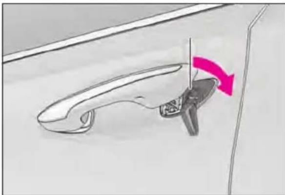 LEXUS LS 500h (2025) - Locking and unlocking the doors, unlocking the trunk - 2
