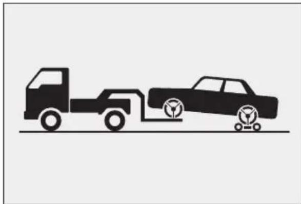 LEXUS LS 500h (2025) - Towing with a wheel-lift type truck - 1