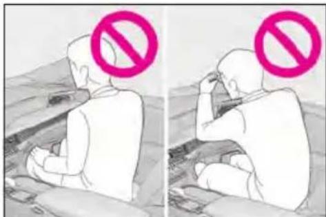 Two-panel illustration showing a person in pain with a 'no' symbol, likely indicating no pain or absence.